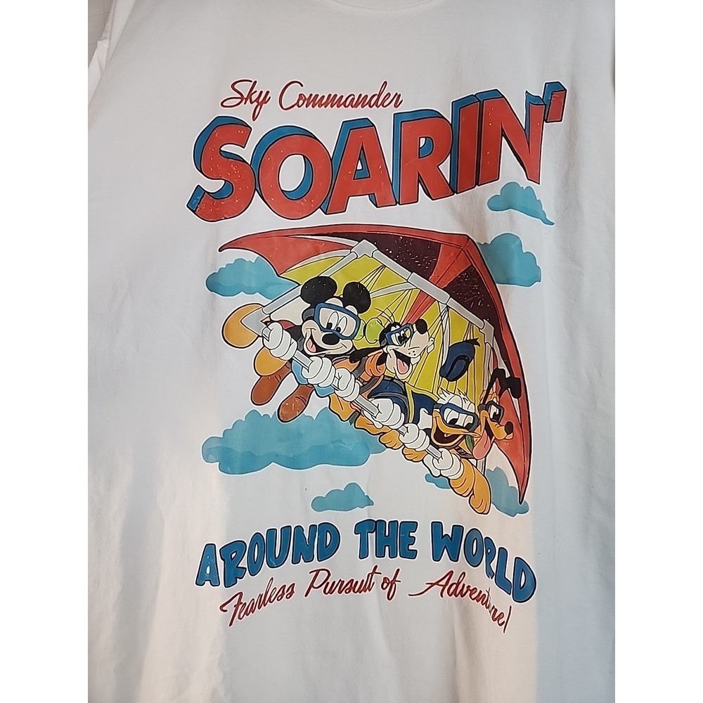 Disney Parks  Men's T-Shirt Sky Commander Soarin Around The World Size XXL